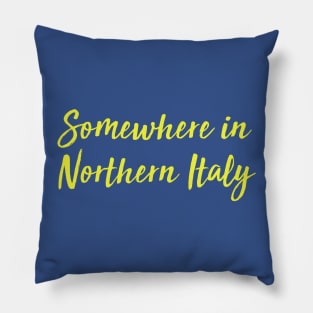 somewhere in northern italy Pillow