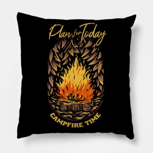 Plan For Today Camping Lover Pillow