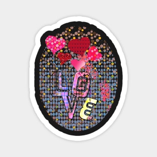 Valentine's Dots (Love) Magnet