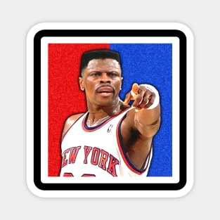 Red and blue patrick ewing Magnet