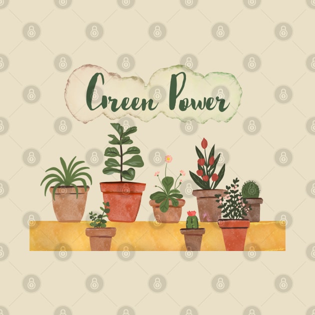 Green power pots by Mimie20