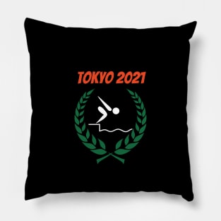 Swimming Tokyo 2021 Olympics Pillow