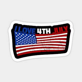 America Shirt 4th of July Patriotic T-shirt holiday Magnet