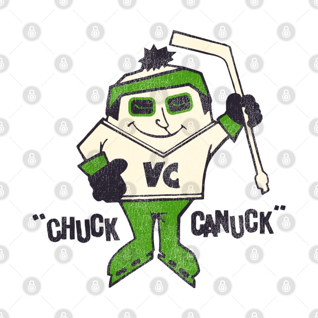 Chuck Canuck Retro Defunct Ice Hockey Mascot by darklordpug