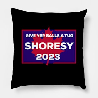 Letterkenny Shoresy for prime minister 2023 - red and blue Pillow