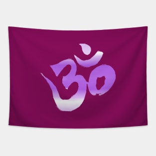 Spiritual Awakening Yoga Meditation Om Aum Symbol Tapestry