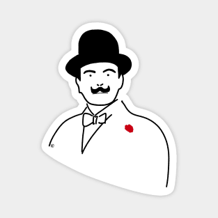 Hercule Poirot Agatha Christie Magnet