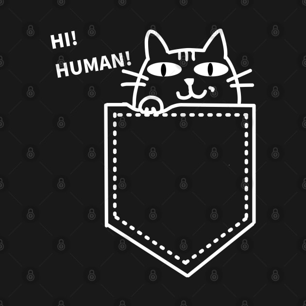 Cat says: Hi! Human! by MoreThanThat