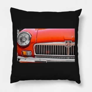 Red MGB Classic Car Pillow