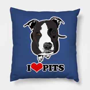 I Love Pit Bulls Pillow