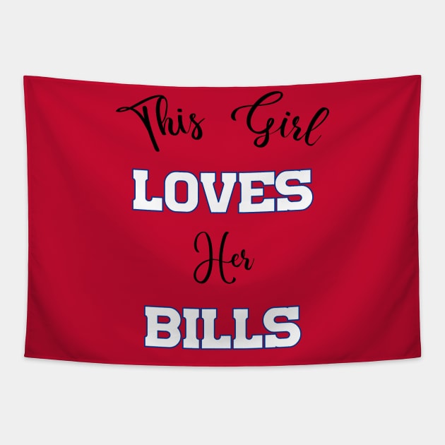 This girl loves her Bills Mafia Tapestry by kikibul