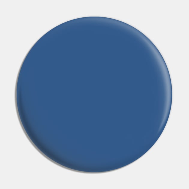 Medium Blue Plain Solid Color Pin by squeakyricardo