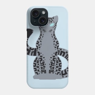 Minimalist Snow Leopard Phone Case