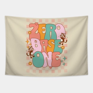 ZB1 Zero base one typography text kpop | Morcaworks Tapestry