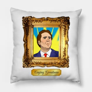 Caging Greatness Fine Art Pillow