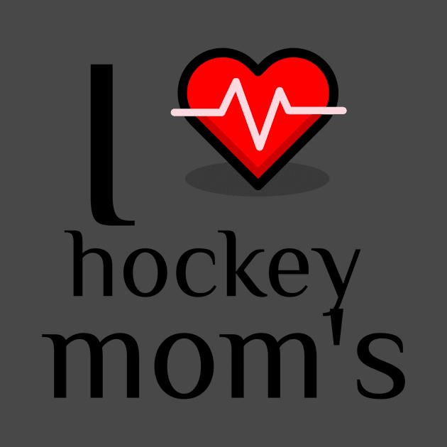 I heart hockey moms by C&C designs