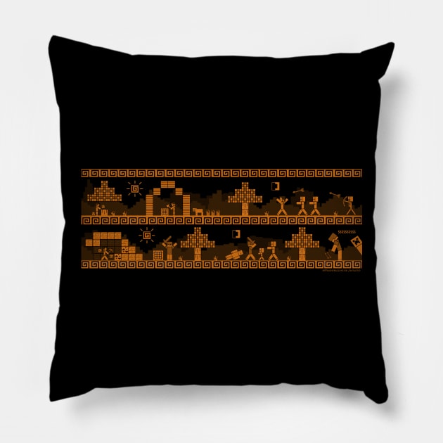 Greciancraft Pillow by jeffmcdowalldesign