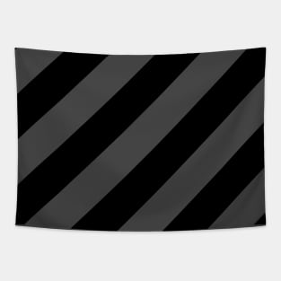 Black and Transparent Stripes Tapestry