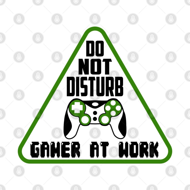 Do not disturb Gamer at work by Peach Lily Rainbow