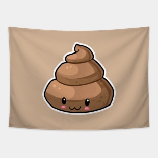 Cute Kawaii Poo by Kawatoons Tapestry