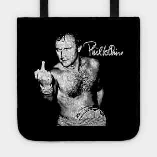 Funny Phil Collins Fan Art White Tote