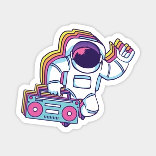 Astronaut Boombox | Radio Space Music Magnet