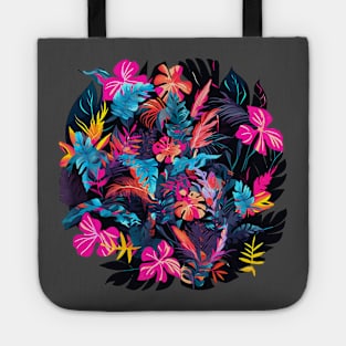 Floral Oil paint illustration Tote