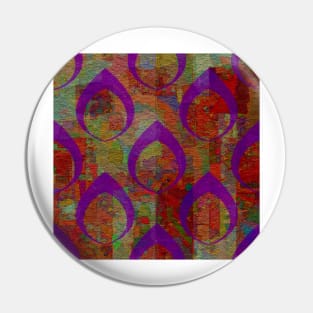 Purple Teardrops on Texture Pin