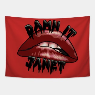 Damn it Janet Lip Tapestry