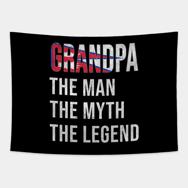 Grand Father Nepalese Grandpa The Man The Myth The Legend - Gift for Nepalese Dad With Roots From  Nepal Tapestry by Country Flags