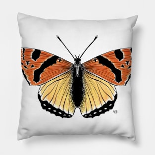 Not so real Butterfly orange Pillow