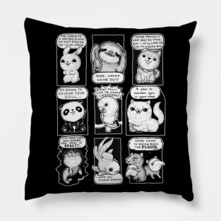 Cute Psycho Animals Pillow