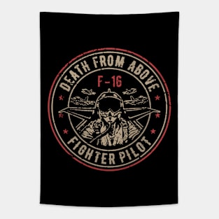 Death From Above Fighter Pilot Tapestry