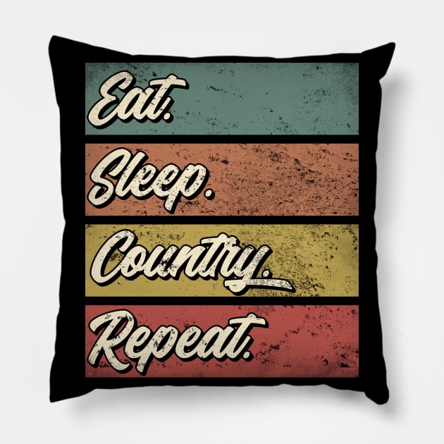 Country music fan gift . Perfect present for mother dad friend him or her Pillow by SerenityByAlex