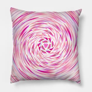 Swirl of Pink Diamond Arrows Pillow