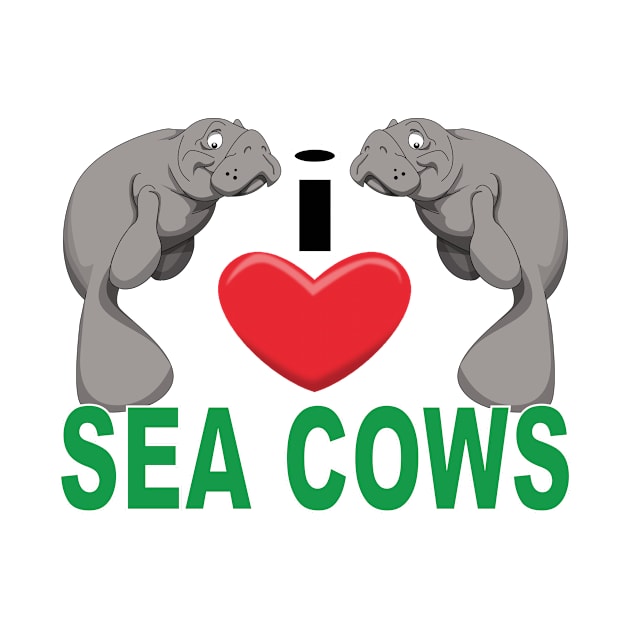 I Heart Sea Cows by Wickedcartoons
