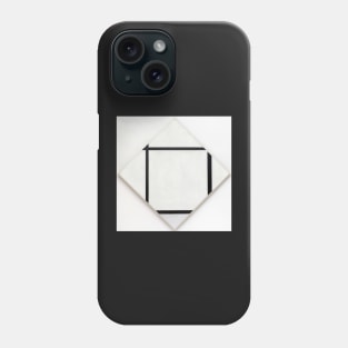 Tableau I Lozenge with Four Lines and Gray by Mondrian Phone Case