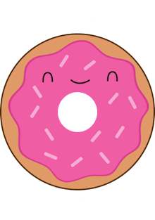 Funny Kawaii Donut Pun T-Shirt Magnet