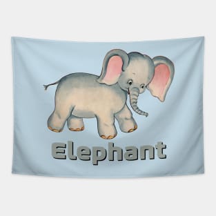 Cute Baby Elephant Tapestry