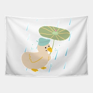 Rainy duck Tapestry