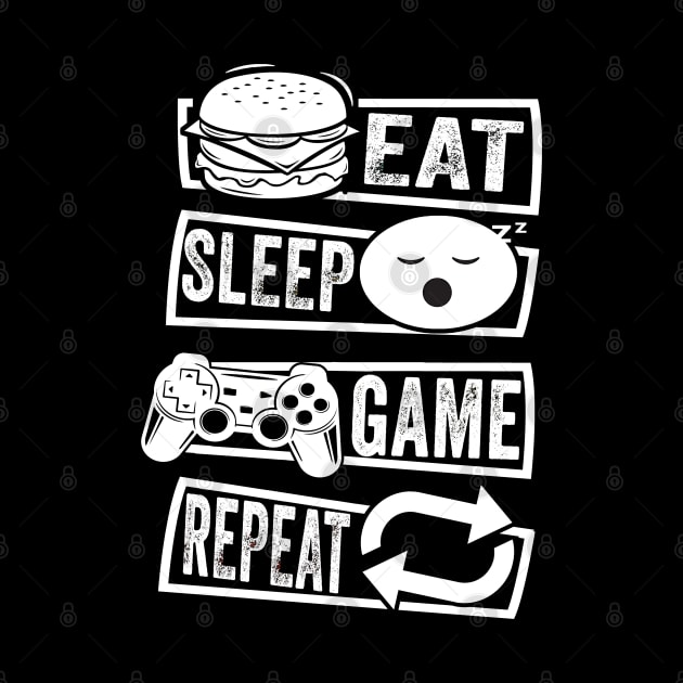 gamer birthday gift eat sleep game repeat by Moe99