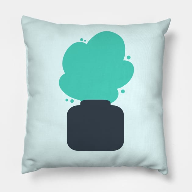 Jenjo Ink Textless Blot Pillow by JenjoInk