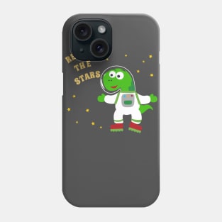 Cute dinosaur astronaut. Phone Case