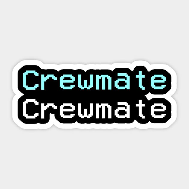 crewmate front impostor back among us game among us game sticker