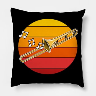 Trombone Summer Festival Trombonist Brass Musician Pillow