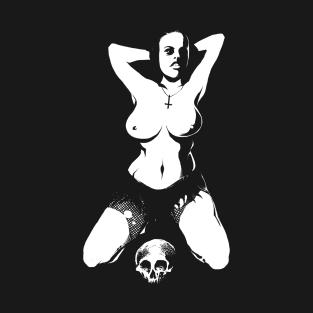 Sexy lady and skull T-Shirt