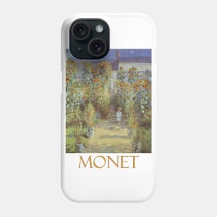 The Artist's Garden at Vetheuil by Claude Monet Phone Case