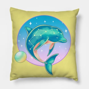 Constellation Dolphin Pillow