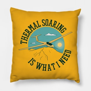 SAILPLANE QUOTE FLYING Pillow