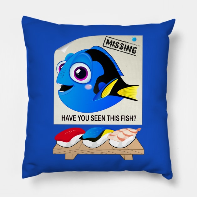 Finding Dory... Pillow by AkanesChibiArt